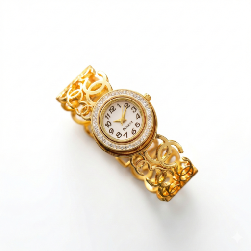 Elegant Gold-Tone Women’s Watch – Contemporary Bracelet Style - Momai Jewels